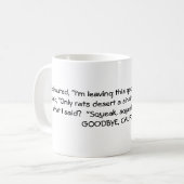 私はカリフォルニアマグを憎みます コーヒーマグカップ (正面左)