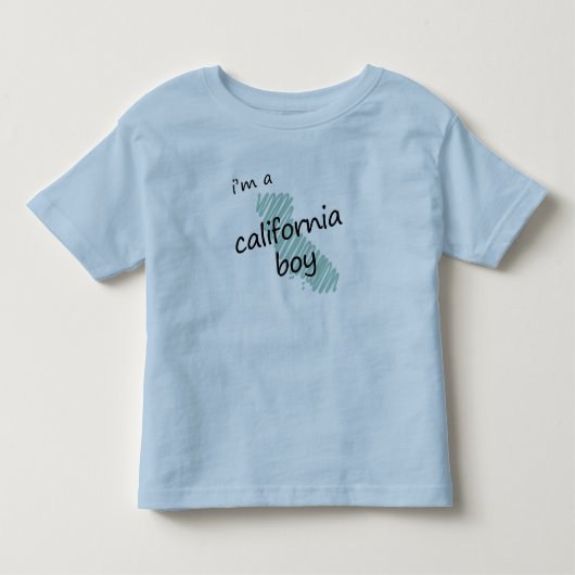 私はカリフォルニア出身の少年だ トドラーTシャツ (正面)