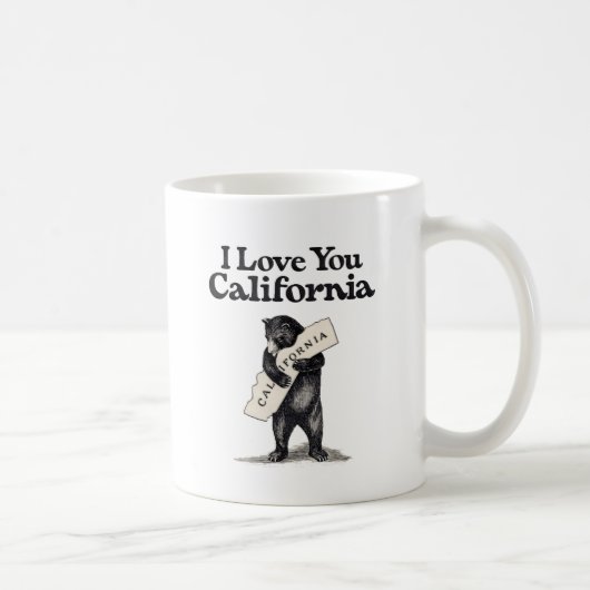 私はカリフォルニア力強い抱擁愛します コーヒーマグカップ (右)