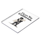 私はカリフォルニア力強い抱擁愛します ノートブック (左側)