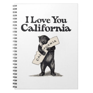 私はカリフォルニア力強い抱擁愛します ノートブック