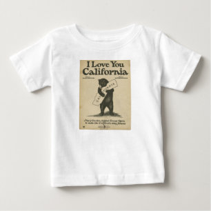 私はカリフォルニア子供のワイシャツ愛します ベビーTシャツ