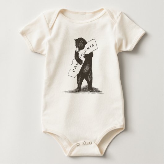 私はカリフォルニア愛します ベビーボディスーツ (正面)