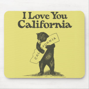 私はカリフォルニア愛します マウスパッド