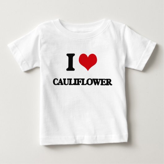 私はカリフラワーを愛します ベビーTシャツ (正面)