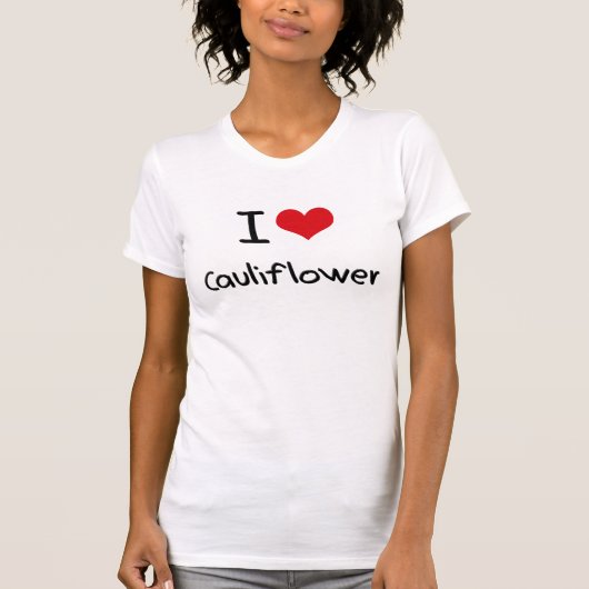 私はカリフラワーを愛します Tシャツ (正面)