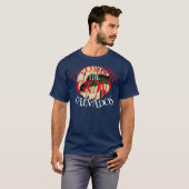私はカルヴァドスの神を崇拝する ノルマンディー フランス Tシャツ (正面フル)