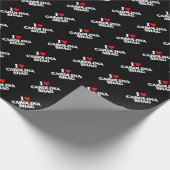 私はカロライナの毛羽織りを愛します ラッピングペーパー (角)