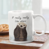 私はカワウソが大好き コーヒーマグカップ