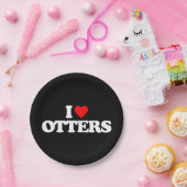 私はカワウソを愛します ペーパープレート (パーティー)