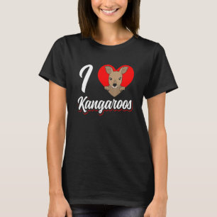 私はカンガルー動物カンガルー大好きオーストラリア Tシャツ
