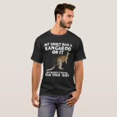 私はカンガルー動物園の飼育員をしている Tシャツ (正面フル)