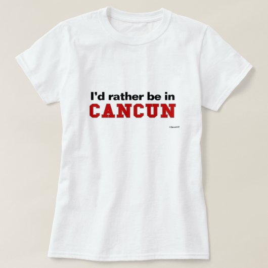 私はカンクンにむしろいます Tシャツ (デザイン正面)
