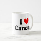 私はカンクン、メキシコを愛します コーヒーマグカップ (正面右)