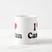 私はカンクン、メキシコを愛します コーヒーマグカップ (中央)