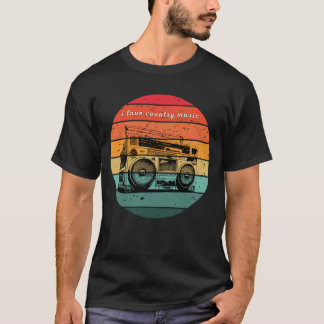 私はカントリー音楽が大好きだが、音楽も大好きラップのだ Tシャツ
