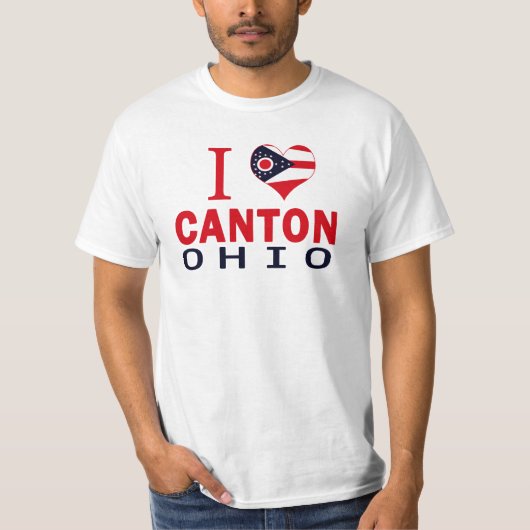 私はカントン、オハイオ州を愛します Tシャツ (正面)