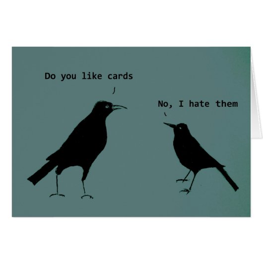 私はカードが嫌いだ (正面横)