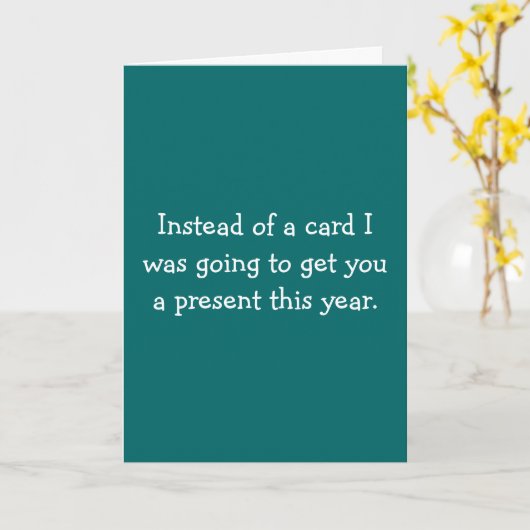 私はカードの代わりに君にプレゼンをしてもらおうと思っていた。 カード (黄色い花)