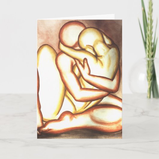 私はカードパーソナライズでロマンチックな抱擁カード愛します カード (正面)