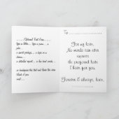 私はカードパーソナライズでロマンチックな抱擁カード愛します カード (内部)