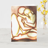 私はカードパーソナライズでロマンチックな抱擁カード愛します カード (黄色い花)