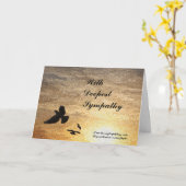 私はカード悔やみや弔慰死にませんでした カード (黄色い花)