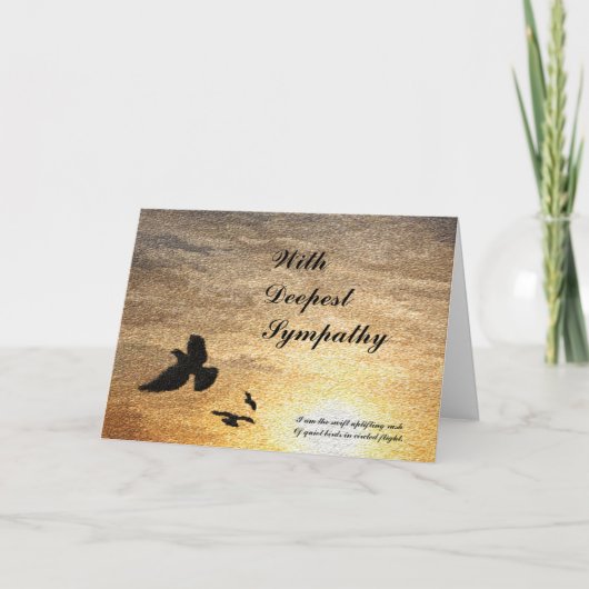 私はカード悔やみや弔慰死にませんでした カード (正面)