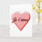 私はカード愛します カード (黄色い花)