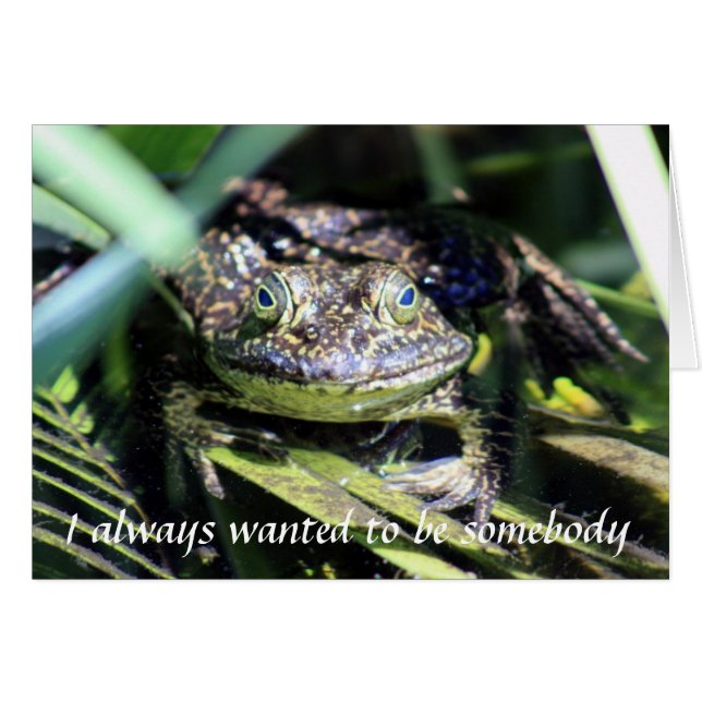 私はカード誰かであり常にたいと思いました (正面横)