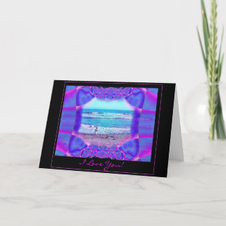 私はカード-愛デザインの城愛します カード