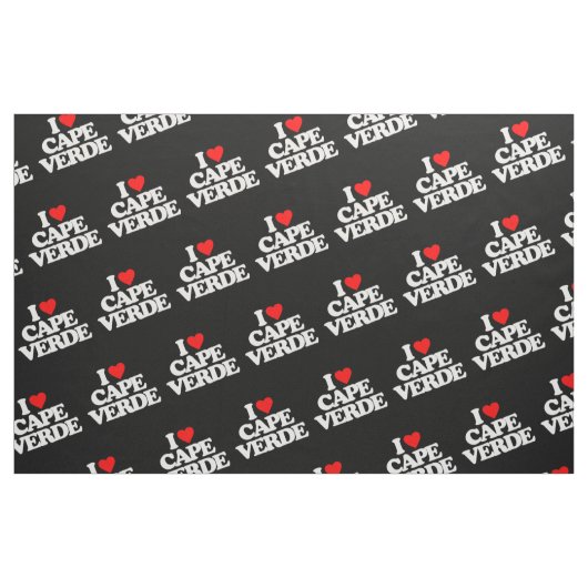 私はカーボベルデ共和国を愛します ファブリック (ファットクウォーター)
