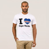 私はカーボベルデ共和国を愛します Tシャツ (正面フル)