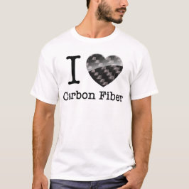 私はカーボン繊維を愛します Tシャツ