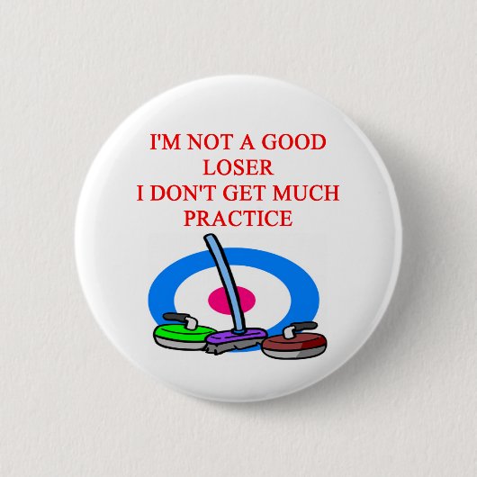 私はカールすることを愛します 缶バッジ (正面)