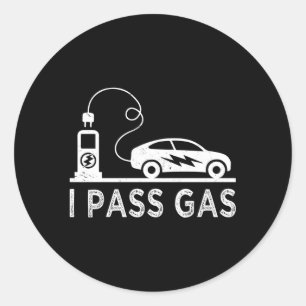 私はガス電気自動車のジョークをパスPun電子カーファン ラウンドシール