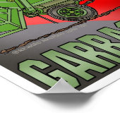 私はガベージトラックグリーンのポスタープリント ポスター (角)