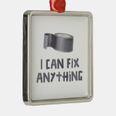 私はガムテープとの何でも固定してもいいです メタルオーナメント (右)