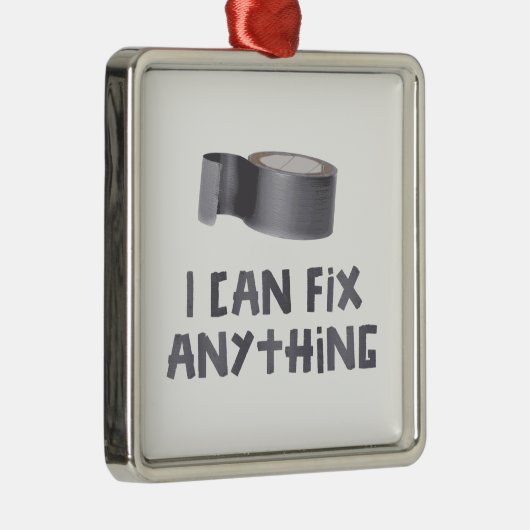 私はガムテープとの何でも固定してもいいです メタルオーナメント (右)