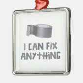 私はガムテープとの何でも固定してもいいです メタルオーナメント (左)