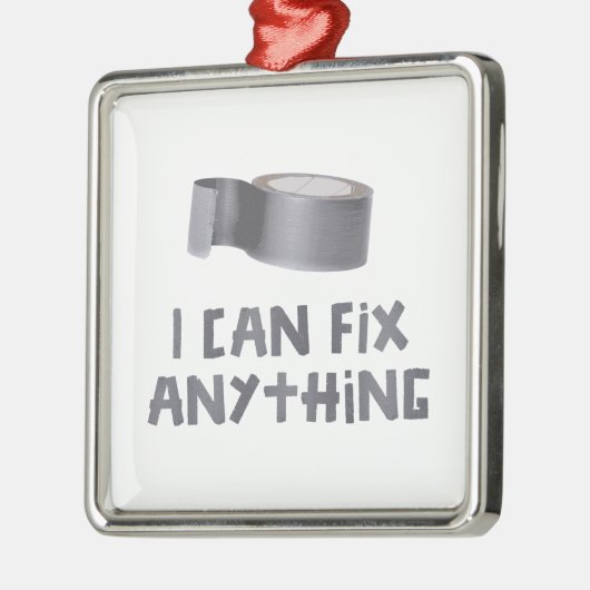 私はガムテープとの何でも固定してもいいです メタルオーナメント (左)