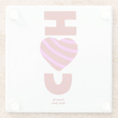 私はガラスのコースターが大好き ガラスコースター (裏面)