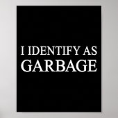 私はガルビージュトランプ2024政治的なおもしろいと識別 ポスター (正面)