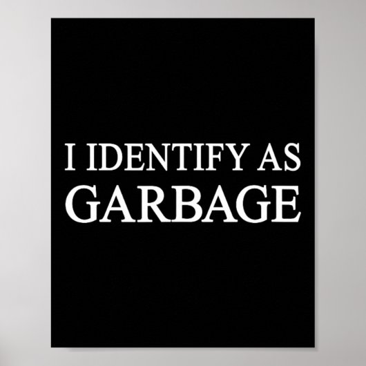 私はガルビージュトランプ2024政治的なおもしろいと識別 ポスター (正面)