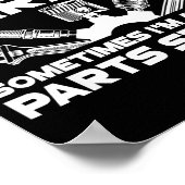 私はガレージにいない、部品屋さんにいるんだ ポスター (角)