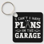 私はガレージの整備士に予定が入らなおもしろいい キーホルダー (正面)