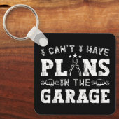私はガレージの整備士に予定が入らなおもしろいい キーホルダー (正面)
