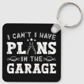 私はガレージの整備士に予定が入らなおもしろいい キーホルダー (裏面)