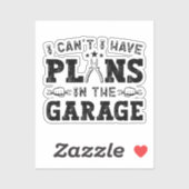 私はガレージの整備士に予定が入らなおもしろいい シール (シート)