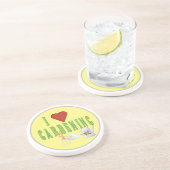 私はガーデニング図解入りの、写真付きの文字 コースター (側面)